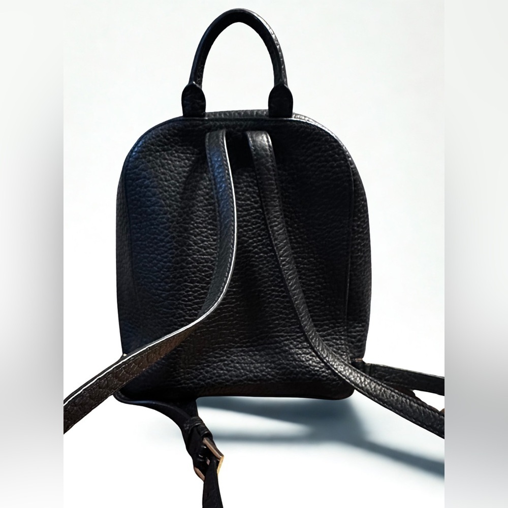 Kate Spade Textured Black Backpack with Gold Accents - Picture 4 of 8
